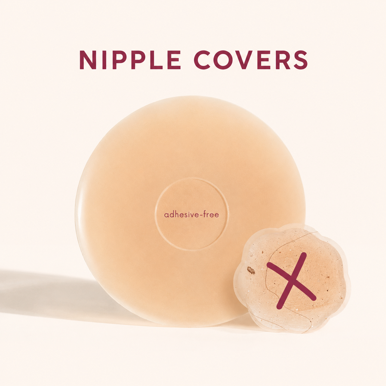 NIPPLE COVERS adhesive covers product information card