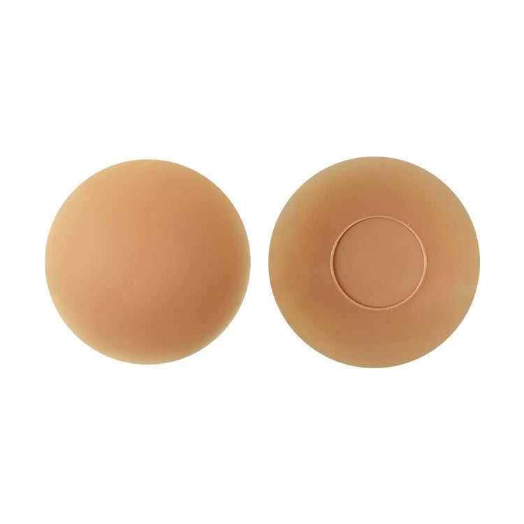 Strong-hold adhesive nipple covers in Caramel, shown as a pair
